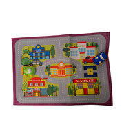 Afacan Arabalar ve Oyun Halısı Yeşil ve Mavi Araba