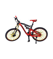 1:10 Die Cast 6A Siyah Dağ Bisikleti Kırmızı Sele