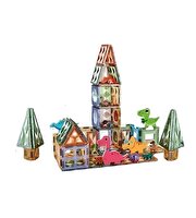 Dinozor Parkı Manyetik İnşa Blok Seti 98 Parça