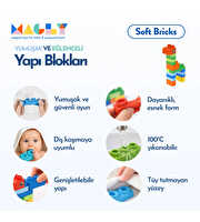 Magly Soft Bricks Yumuşak Yapı Bloklar 42 Parça