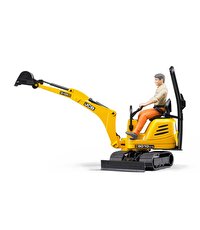 Bruder Jcb Mikro Ekskavatör 8010 Cts ve İnşaat İşçisi