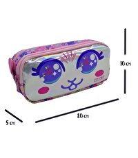 Muggle Bunny Pembe 2 Gözlü Kalemlik Çantası 7709