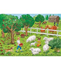 Ravensburger Puzzle 2x20 Çiftlikte Bir Gün