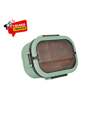 Meysa iki Hazneli Beslenme Kabı Yeşil