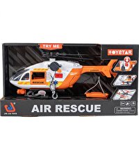 Pervaneli Işıklı ve Sesli Sürtmeli Kurtarma Helikopteri 30 Cm
