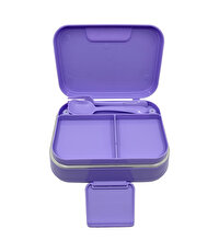Kuromi Çelik 2 Bölmeli Mor Beslenme Kutusu