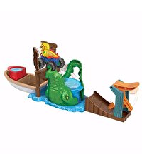 Hot Wheels Track Monster Trucks Timsahtan Kaçış Renk Değiştiren Oyun Seti HGV14