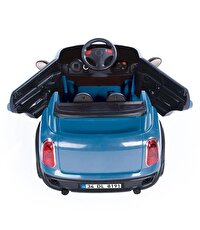Dolu Oyuncak Ride On Kumandalı 12 Volt Akülü Araba Mavi