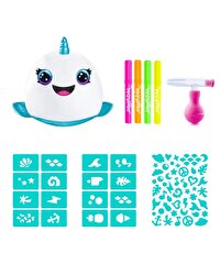 Airbrush Plush Squishy Peluş Neon Narwhal