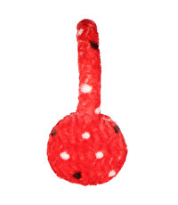 Peluş Kulaklık Puantiyeli Kırmızı