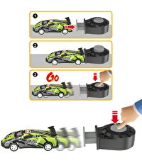 Fırlatma Rampalı 12'li Fırlatmalı Çek Bırak Yarış Arabaları Seti