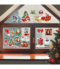 12'li Yılbaşı Temalı Sticker Seti