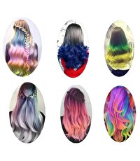 Lukky Kırmızı Simli Saç Tebeşiri