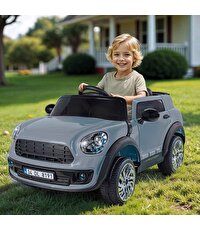 Dolu Oyuncak Ride On Kumandalı 12 Volt Akülü Araba Gri