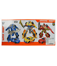 3'lü Büyük Dönüşebilen Robotlar Turuncu Siyah Kırmızı