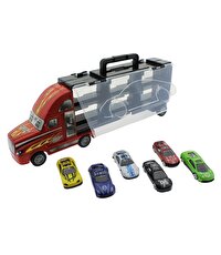 Fırlatma Rampalı Araç Taşıyıcı Kamyon Kırmızı