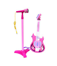 Mikrofonlu Gitar Seti Pembe