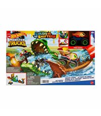 Hot Wheels Track Monster Trucks Timsahtan Kaçış Renk Değiştiren Oyun Seti HGV14