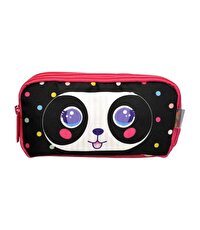 Kaukko Kids&Love 3 Bölmeli Cute Face Panda Kalem Çantası