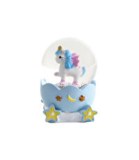 Mini Işıklı Renkli Unicorn Kar Küresi