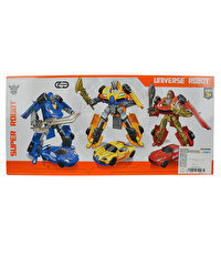 3'lü Büyük Dönüşebilen Robotlar Yeşil Sarı Mavi