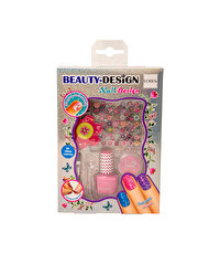 Lukky Soyulabilir Pembe Ojeli Tırnak Tasarım Seti