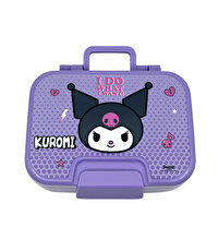 Kuromi Çelik 2 Bölmeli Mor Beslenme Kutusu