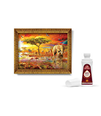 Savana'nın Kralları Çerçeveli Puzzle 1000 Parça