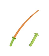 3D Geri Çekilebilir Samuray Kılıcı Turuncu