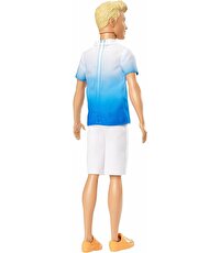 Barbie Yakışıklı Ken Bebekler Mavi Beyaz T-Shirtlü Ken GDV12
