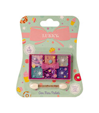 Lukky 6 Renkli̇ Parıltılı Göz Farı Paleti̇ ve Fırçası