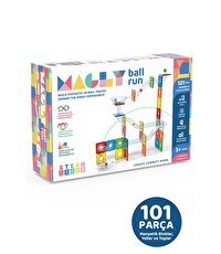 Magly Ball Run Parkur Oyunu 101 Parça Manyetik Yapı Seti