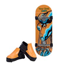 Hot Wheels Skate Neon Temalı Parmak Kaykay ve Ayakkabı Paketi Skulltimate HPG25