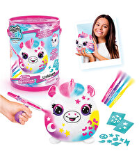 Airbrush Plush Sürpriz Squishy Paint Bucket Unicorn