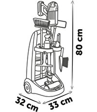 Smoby Rowenta Araba & Elektrikli Süpürge