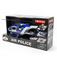 Pervaneli Işıklı ve Sesli Sürtmeli Polis Helikopteri 30 Cm