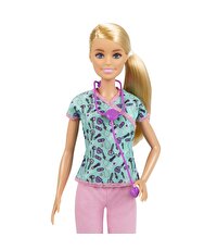 Barbie Kariyer Bebekleri Hemşire Bebek Sarı Saçlı GTW39