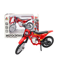 Kırmızı Metal 1:18 Motosiklet