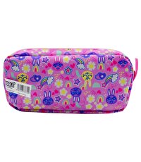 Muggle Bunny Pembe 2 Gözlü Kalemlik Çantası 7709