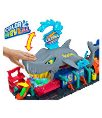Hot Wheels Şehri Muhteşem Köpek Balığı Araba Yıkama Oyun Seti HTN82