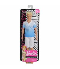 Barbie Yakışıklı Ken Bebekler Mavi Beyaz T-Shirtlü Ken GDV12