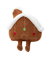 Yılbaşı Ginger Home Şekilli Kırlent Peluş