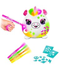 Airbrush Plush Squishy Peluş Neon Unicorn