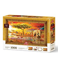 Savana'nın Kralları Çerçeveli Puzzle 1000 Parça