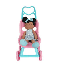 Bebek Arabalı Bez Bebek