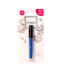 Lukky Silikon Fırçalı Mavi Maskara