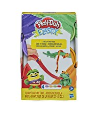 Play-Doh Elastik 4lü Hamur (Mor-Turuncu-Yeşil-Kırmızı) E9863