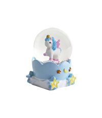 Mini Işıklı Renkli Unicorn Kar Küresi