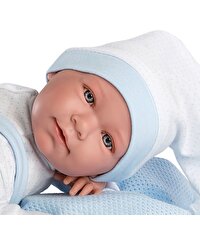 Llorens Lalo Pijama Toquilla Azul Sesli 35 cm.