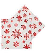 Yılbaşı Kar Taneli Desenli 16'lı Peçete